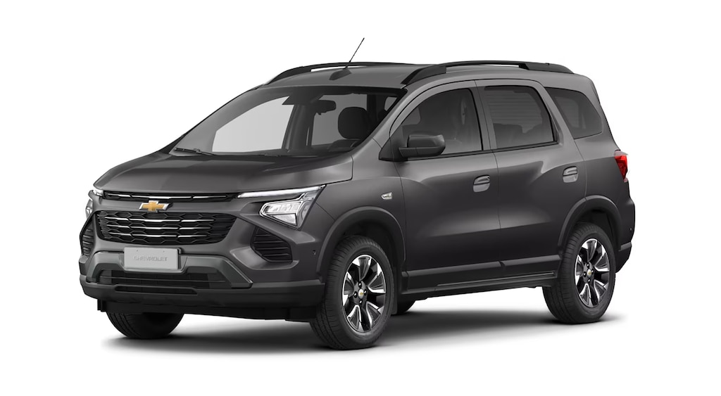 Conheça o novo Chevrolet Spin 2027 na versão Premier e na cor Cinza Âmbar